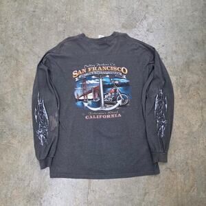 San Francisco Harley Davidson Chrome Dragon Long Sleeve